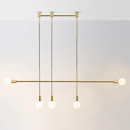 Zolu Scandinavian Minimal Line Chandelier