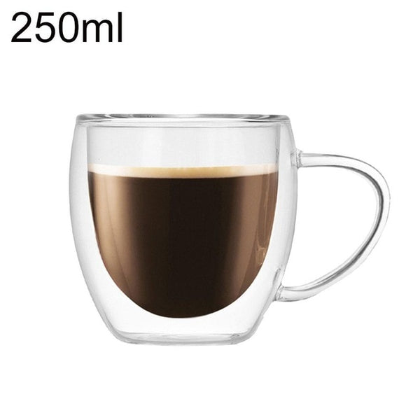 Zolu Double Wall Glass Cup Heat Resistant Tea Coffee Mug