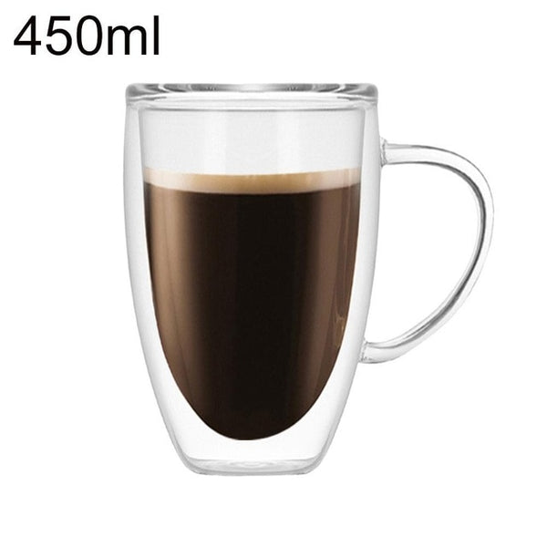 Zolu Double Wall Glass Cup Heat Resistant Tea Coffee Mug