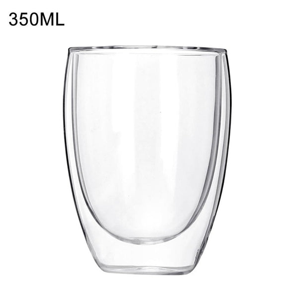 Zolu Double Wall Glass Cup Heat Resistant Tea Coffee Mug