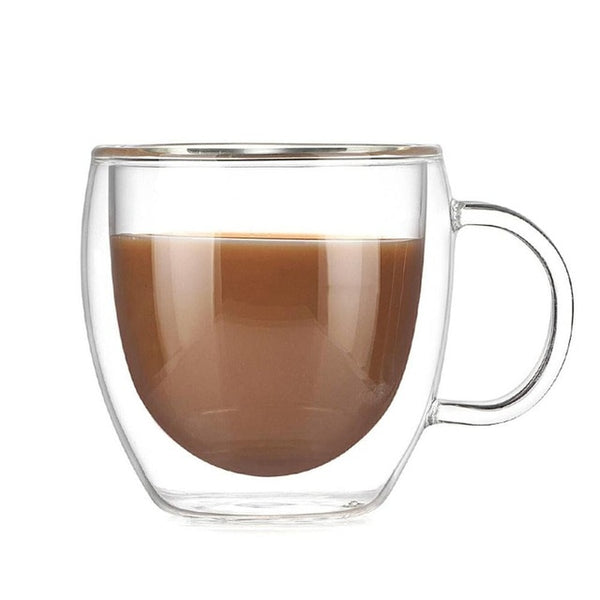 Zolu Double Wall Glass Cup Heat Resistant Tea Coffee Mug