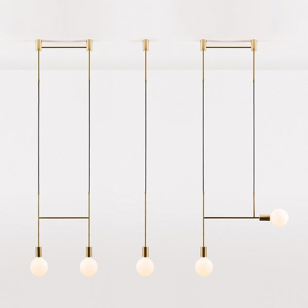 Zolu Scandinavian Minimal Line Chandelier